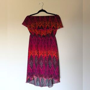 NWT Maurices Multicolor On or Off Shoulder Dress Size M